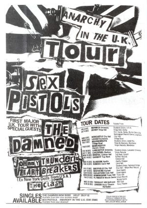 the sex pistols - anarchy tour grunge posters