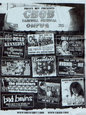 CBGB Gig Posters - 2006