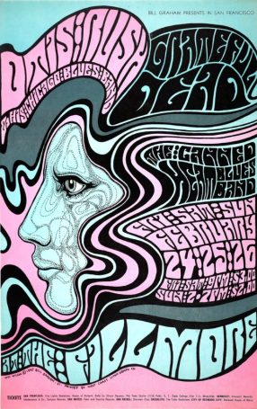 Wes Wilson - Bill Graham street poster