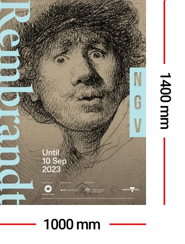 Standard Poster Spec - NGV Rembrandt