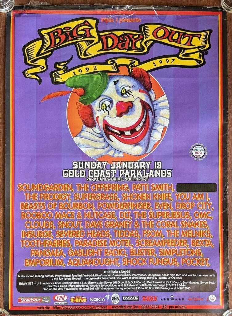 Big Day Out 1997 poster