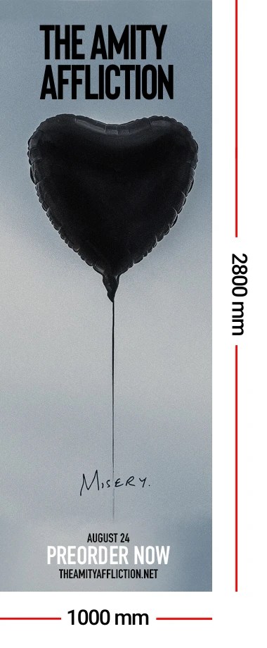 Vertical Double Street Poster Specs Amity Affliction