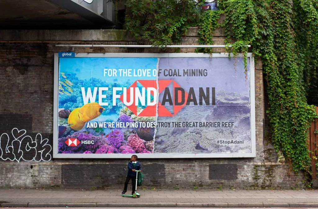 StopAdani London Billboard