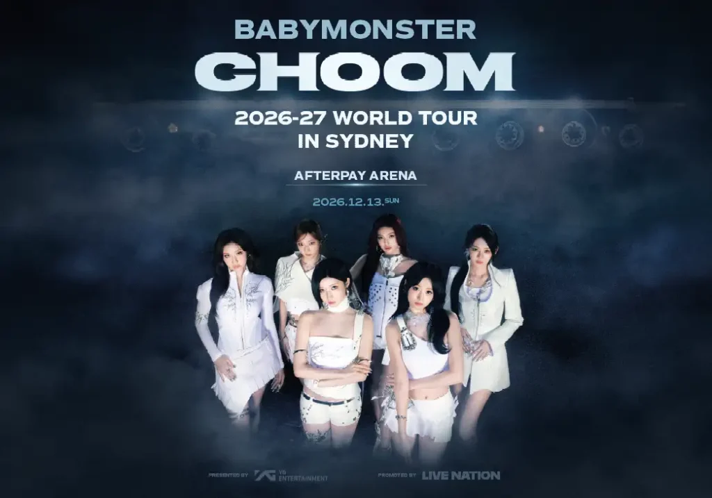 baby monster choom world tour australia street poster billboard sydney