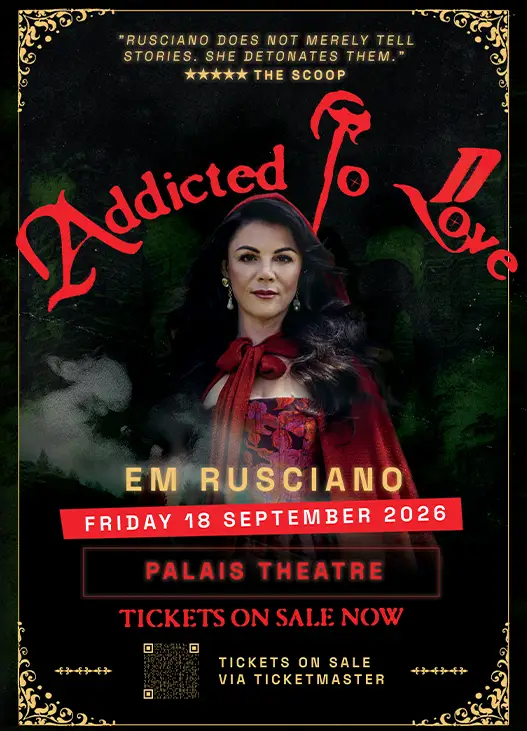 em rusciano addicted to love tour street poster