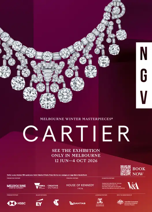 ngv cartier exhibition street poster