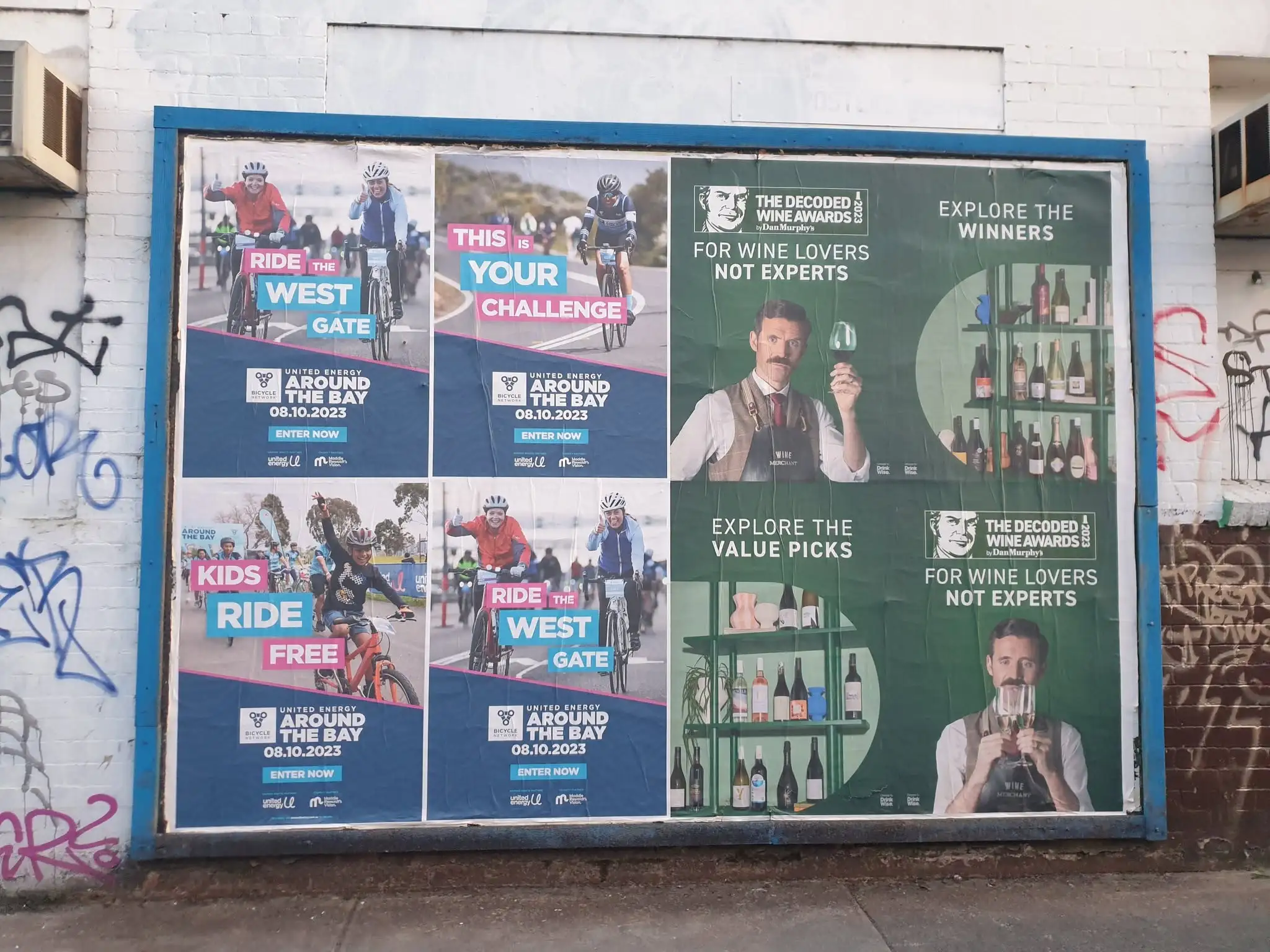 Rock Posters street poster campaign - Bicycle Network and Dan Murphy's