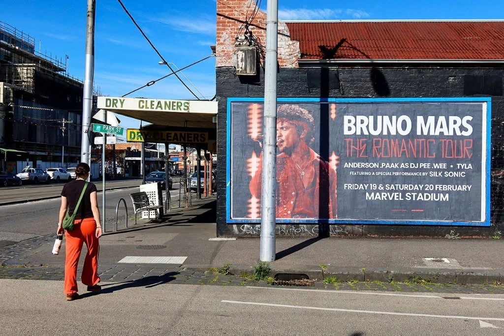 Rock Posters - Bruno Mars Romantic Tour Melbourne